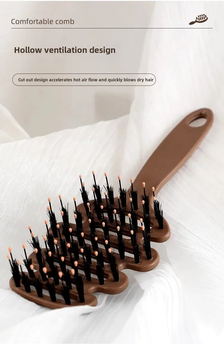 Boar Bristle Paddle Hair Brush