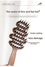 Boar Bristle Paddle Hair Brush