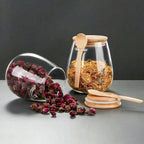 Glass Jar with Lid Sealed