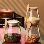Glass Jar with Lid Sealed