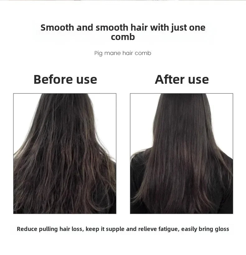 Boar Bristle Paddle Hair Brush