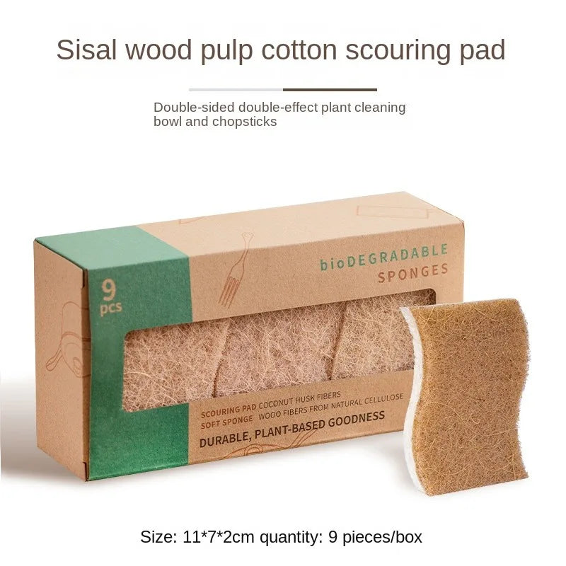 Biodegradable Compostable Cellulose and Coconut Dish Sponge