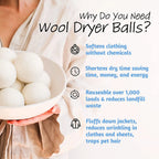 Wool Dryer Balls- Premium Natural