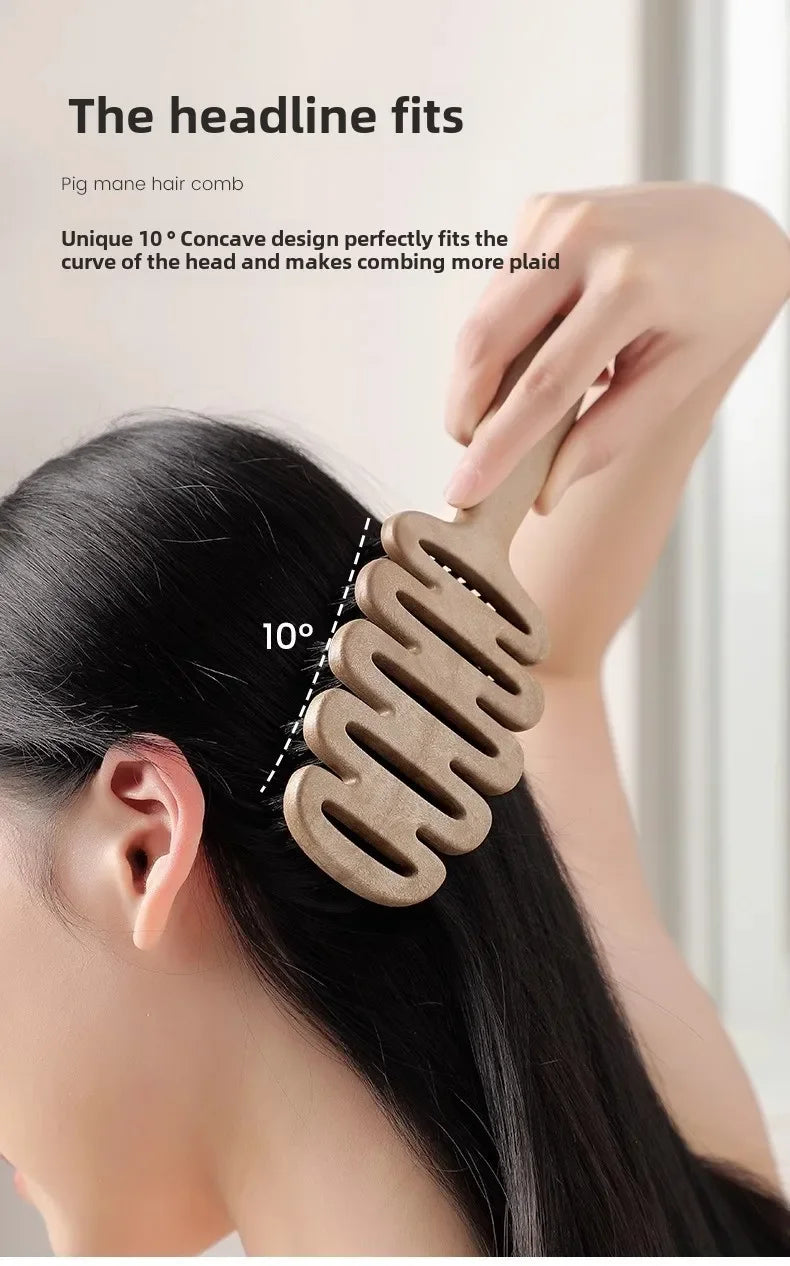 Boar Bristle Paddle Hair Brush